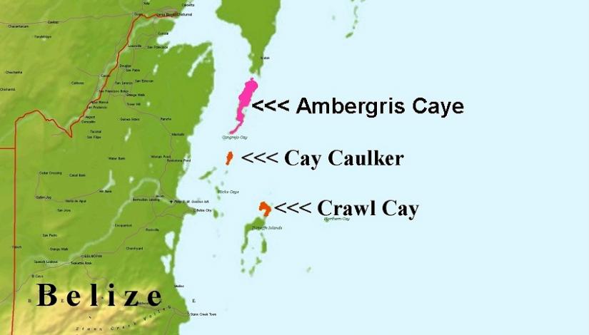 Ambergris Caye Map